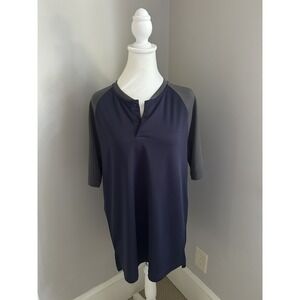 *New W/ Tags* Charcoal & Navy‎ Tracker Levelwear Short Sleeve Shirt